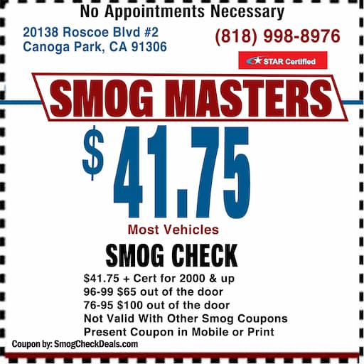 Smog-Coupons-canoga-park